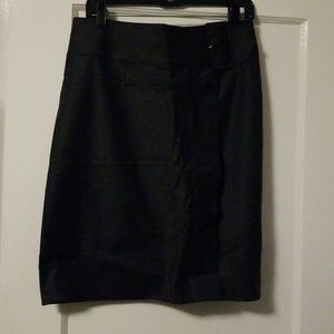 Elegant Deep Gray bebe Buckle Skirt